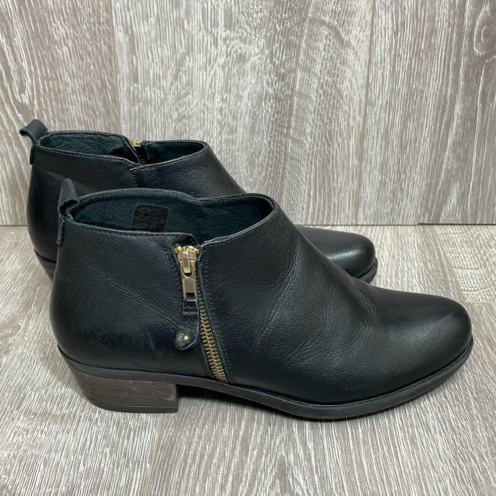 Eric Michael Black Leather London Bootie EU 37 (US 6.5-7)